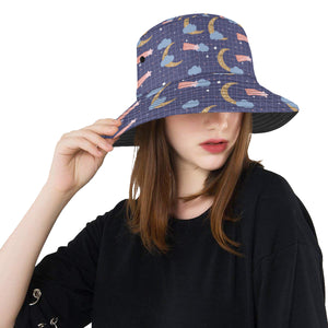 Moon Star Could Pattern Unisex Bucket Hat