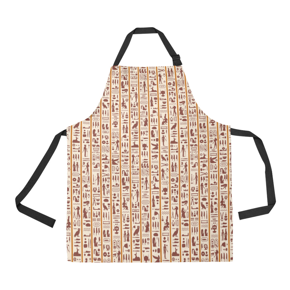 Egypt Hieroglyphics Pattern Print Design 05 Adjustable Apron