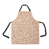 Egypt Hieroglyphics Pattern Print Design 05 Adjustable Apron