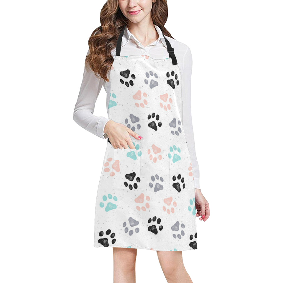 Dog Paws Pattern Print Design 02 Adjustable Apron