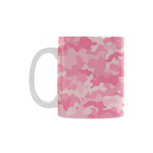 Pink Camo Camouflage Pattern Classical White Mug (FulFilled In US)