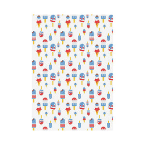 Ice Cream USA Theme Pattern House Flag Garden Flag