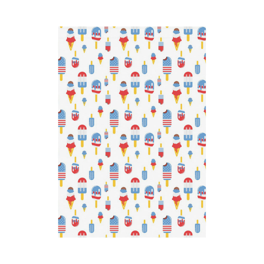 Ice Cream USA Theme Pattern House Flag Garden Flag