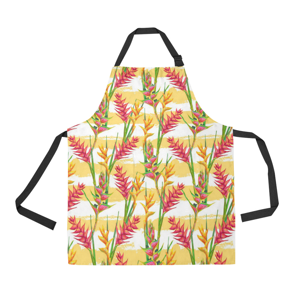 Heliconia Pattern Adjustable Apron