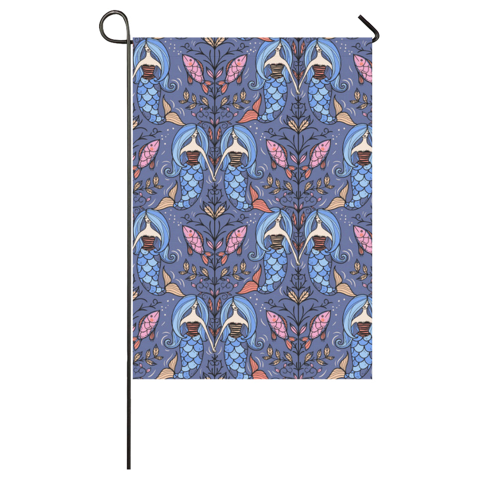 Mermaid Pattern House Flag Garden Flag