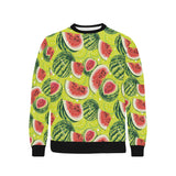 Watermelon Theme Pattern Men's Crew Neck Sweatshirt