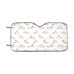 Jack Russel Pattern Print Design 02 Car Sun Shade