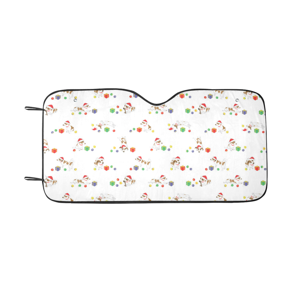 Jack Russel Pattern Print Design 02 Car Sun Shade