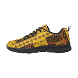 Egypt Hieroglyphics Pattern Print Design 01 Women's Sneakers Black