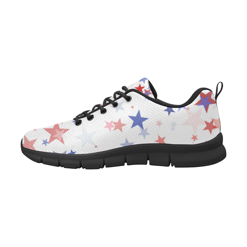 USA Star Pattern Men's Sneakers Black