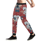 Red Theme Japanese Pattern Unisex Casual Sweatpants