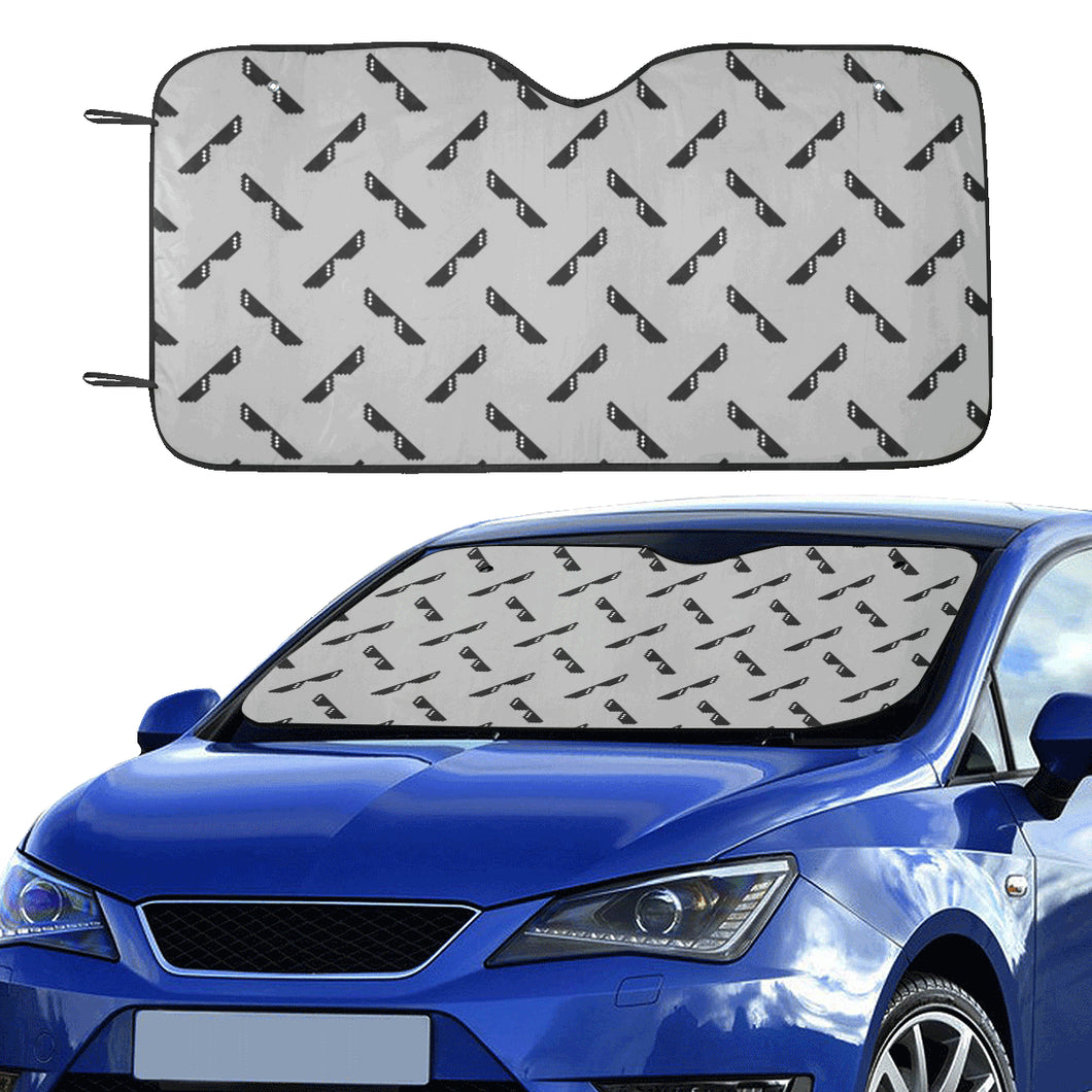 Sun Glasses Pattern Print Design 05 Car Sun Shade