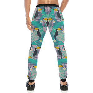 Toucan Pattern Background Unisex Casual Sweatpants