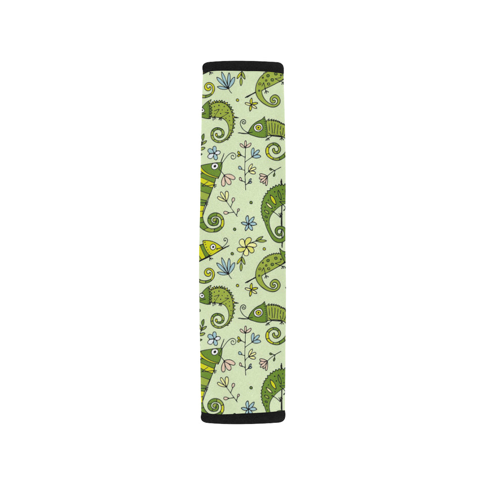 Cute Chameleon Lizard Pattern Car Seat Belt Cover