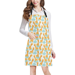 Giraffe Pattern Print Design 05 Adjustable Apron