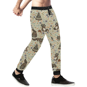 Raccoon Pattern Unisex Casual Sweatpants