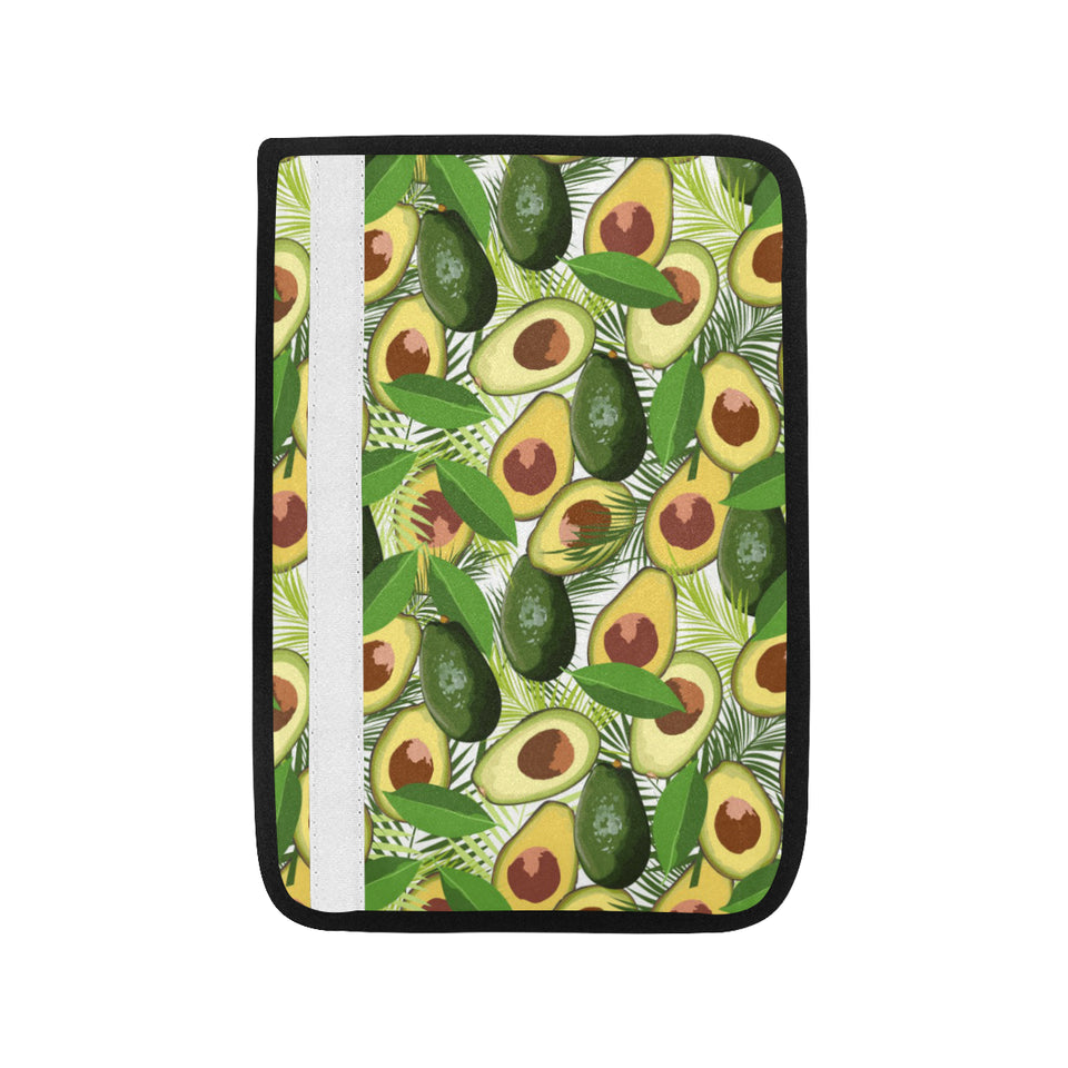 Avocado Leaves Pattern Car Seat Belt Cover