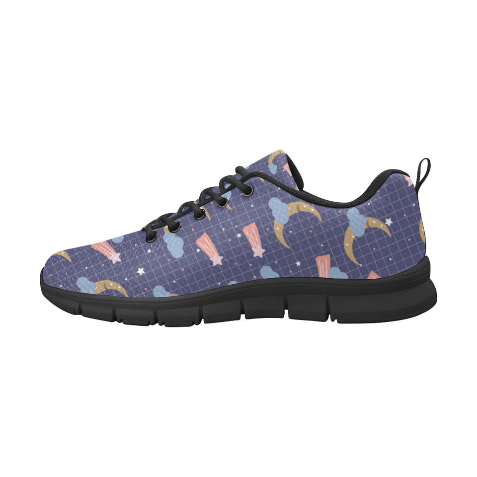 Moon Star Could Pattern Men's Sneakers Black