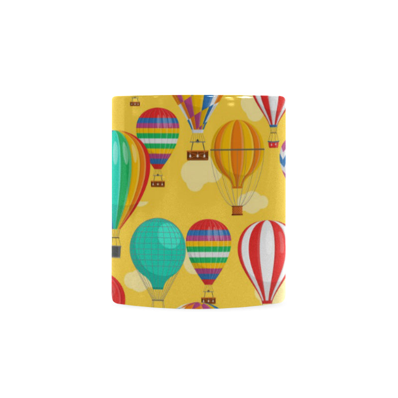 Hot Air Balloon Pattern Classical White Mug (FulFilled In US)