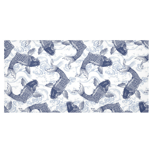 Koi Fish Carp Fish Pattern Tablecloth