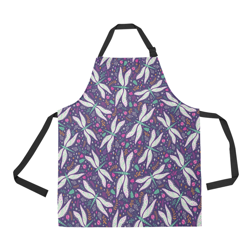 Cute Dragonfly Pattern Adjustable Apron
