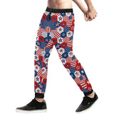 USA Star Hexagon Pattern Unisex Casual Sweatpants