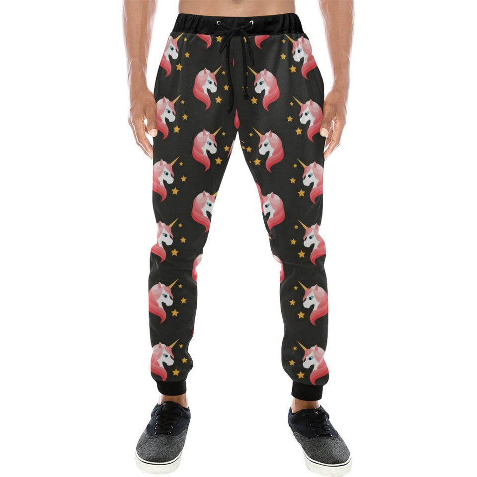 Unicorn Star Pattern Unisex Casual Sweatpants