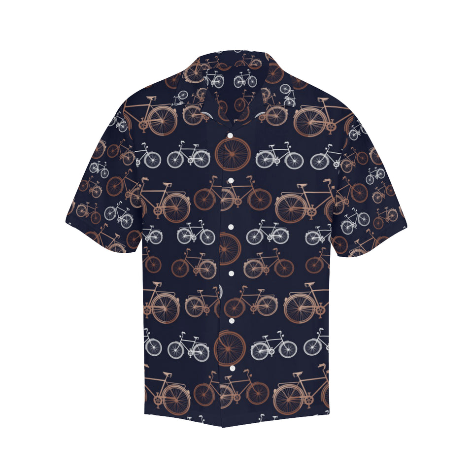 Bicycle Pattern Print Design 01 Men's All Over Print Hawaiian Shirt (Model T58)