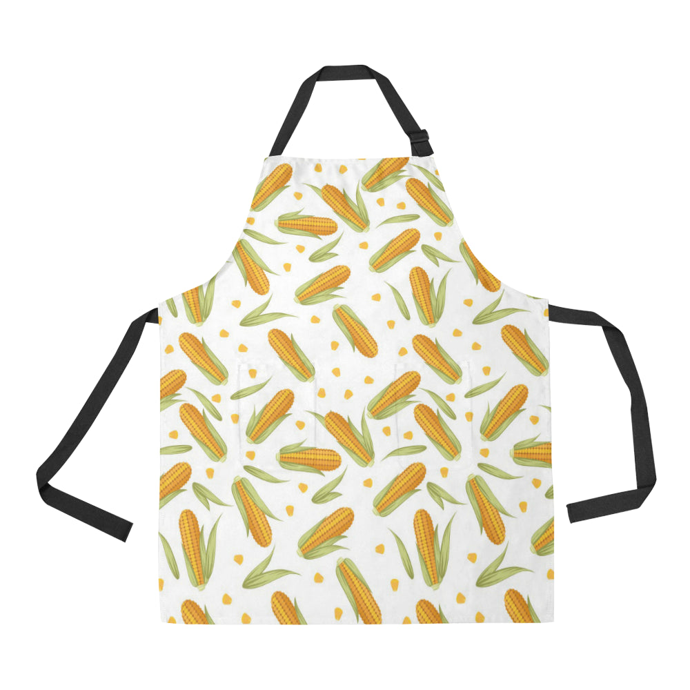 Corn Pattern Print Design 04 Adjustable Apron