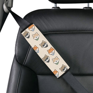 Shiba Inu Head Pattern Car Seat Belt Cover