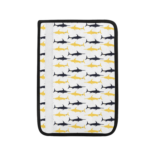 Swordfish Pattern Print Design 05 Car Seat Belt Cover