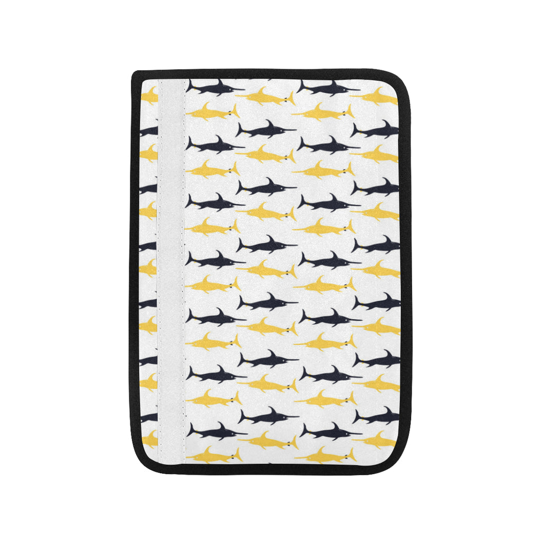 Swordfish Pattern Print Design 05 Car Seat Belt Cover