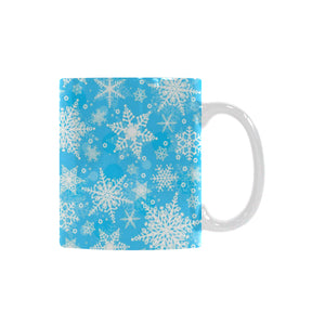 Snowflake Pattern Classical White Mug (FulFilled In US)