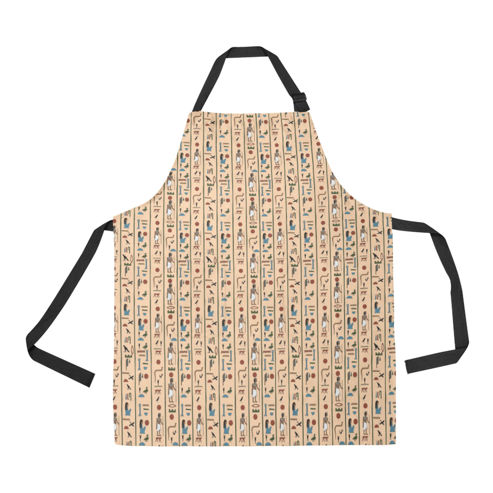 Egypt Hieroglyphics Pattern Print Design 03 Adjustable Apron