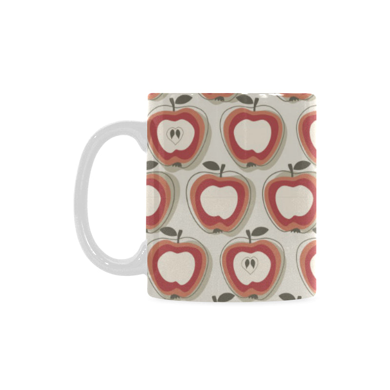 Red Apple Pattern Classical White Mug (FulFilled In US)