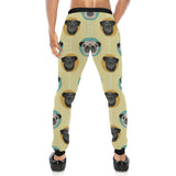 Pug Head Pattern Unisex Casual Sweatpants