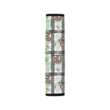 Sloth Pattern Stripe Background Car Seat Belt Cover