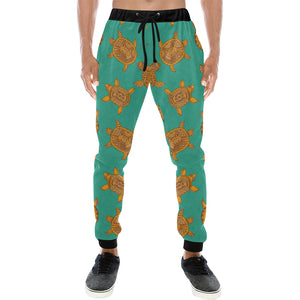 Sea Turtle Tribal Aboriginal Pattern Unisex Casual Sweatpants