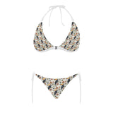 Toucan Flower Pattern Sexy Bikinis Two-Pieces Swimsuits