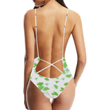 Ginkgo Leaves Pattern Women's One-Piece Swimsuit