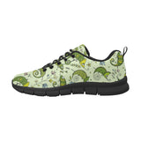 Cute Chameleon Lizard Pattern Men's Sneakers Black