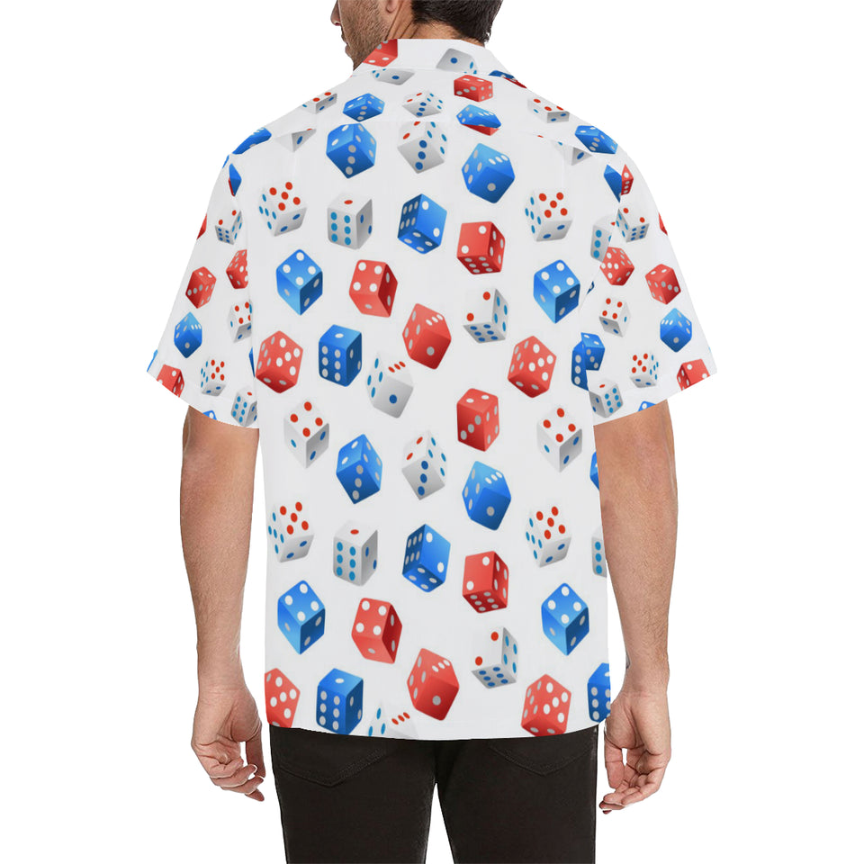 Dice Pattern Print Design 01 Men's All Over Print Hawaiian Shirt (Model T58)