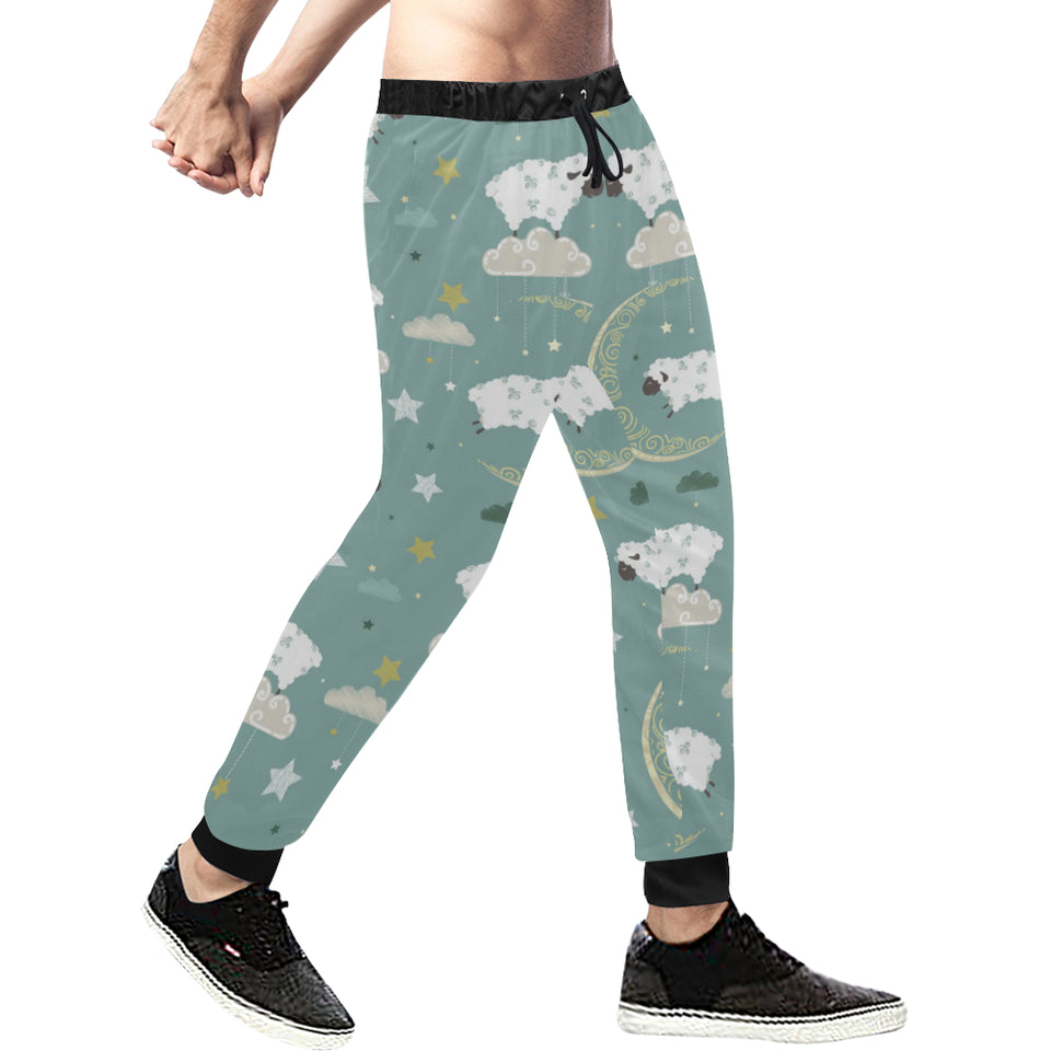 Sheep Sweet Dream Pattern Unisex Casual Sweatpants