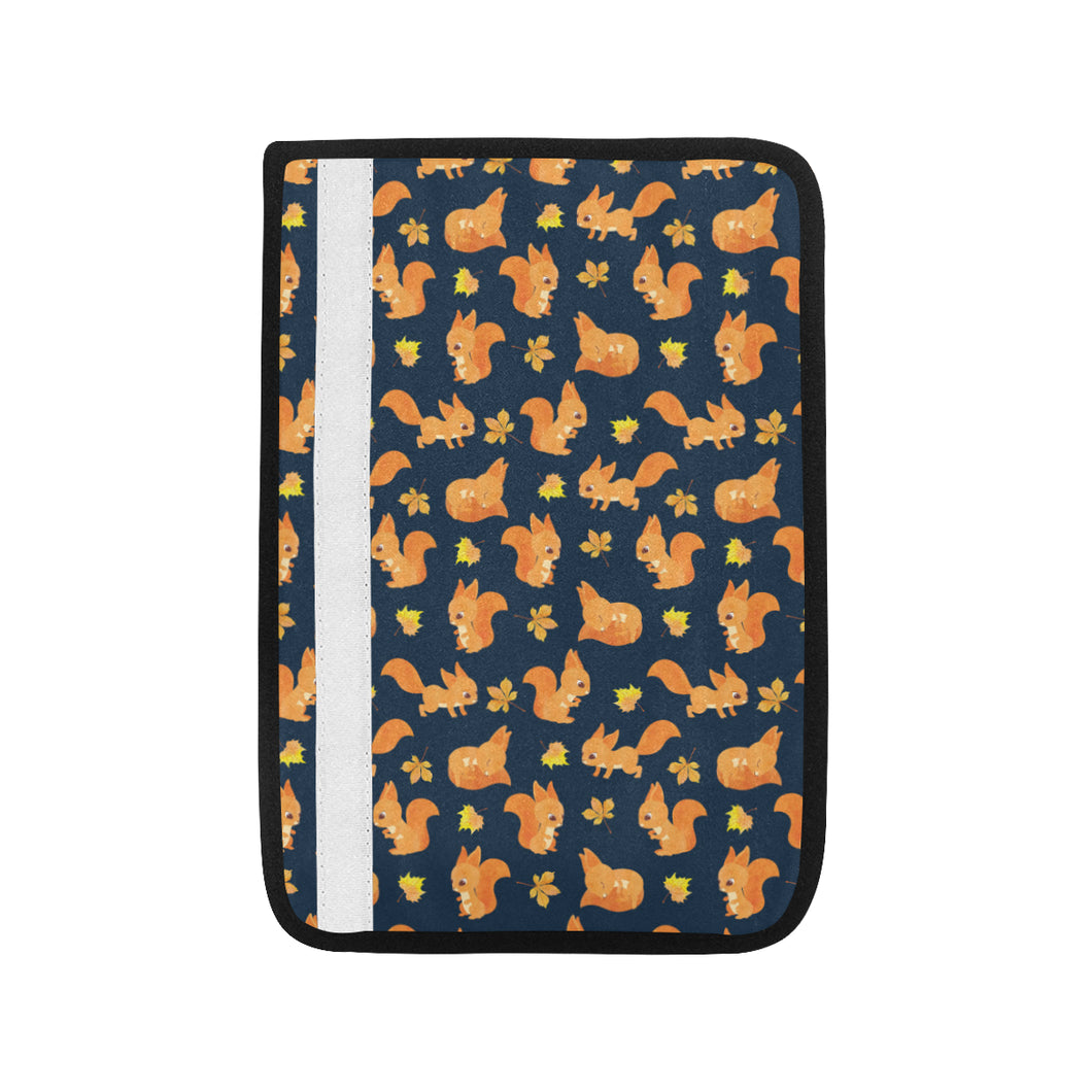 Squirrel Pattern Print Design 05 Car Seat Belt Cover