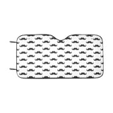 Mustache Beard Pattern Print Design 05 Car Sun Shade