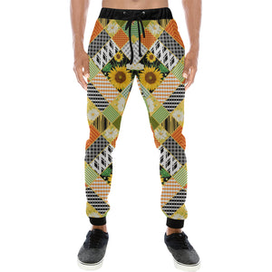 Sunflower Pattern Unisex Casual Sweatpants