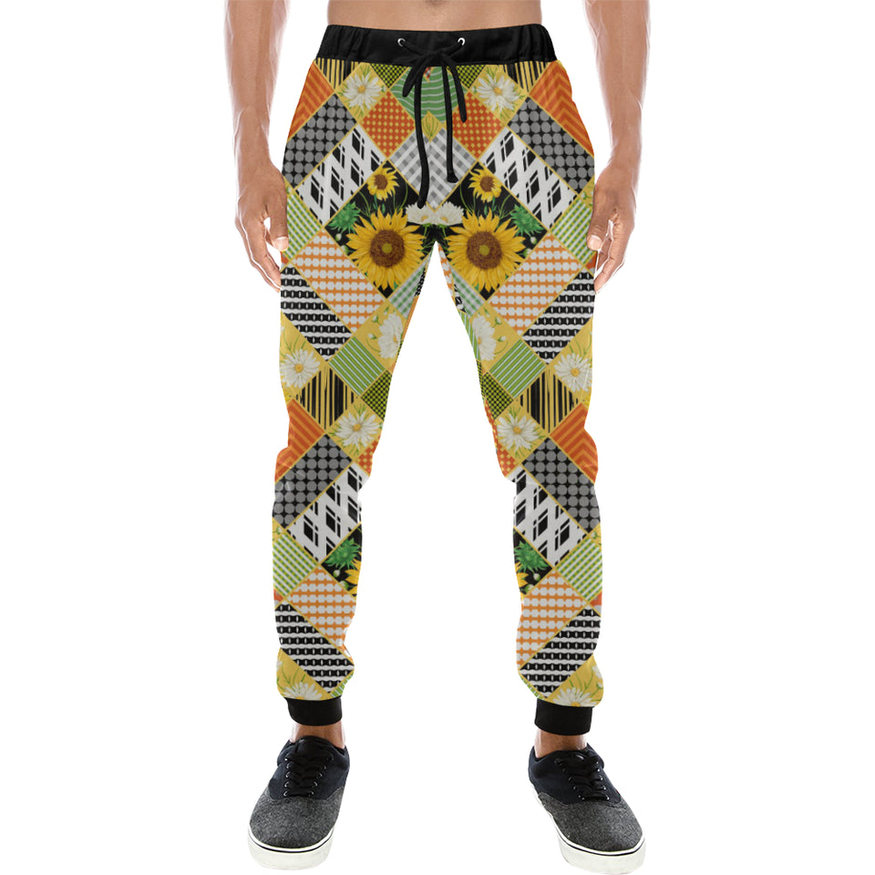 Sunflower Pattern Unisex Casual Sweatpants