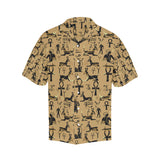 Egypt Hieroglyphics Pattern Print Design 02 Men's All Over Print Hawaiian Shirt (Model T58)