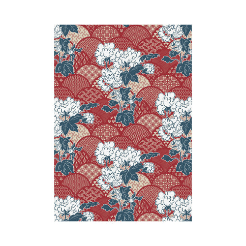 Red Theme Japanese Pattern House Flag Garden Flag