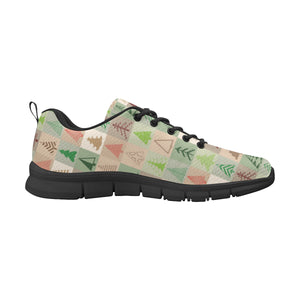 Christmas Tree Pattern Men's Sneakers Black